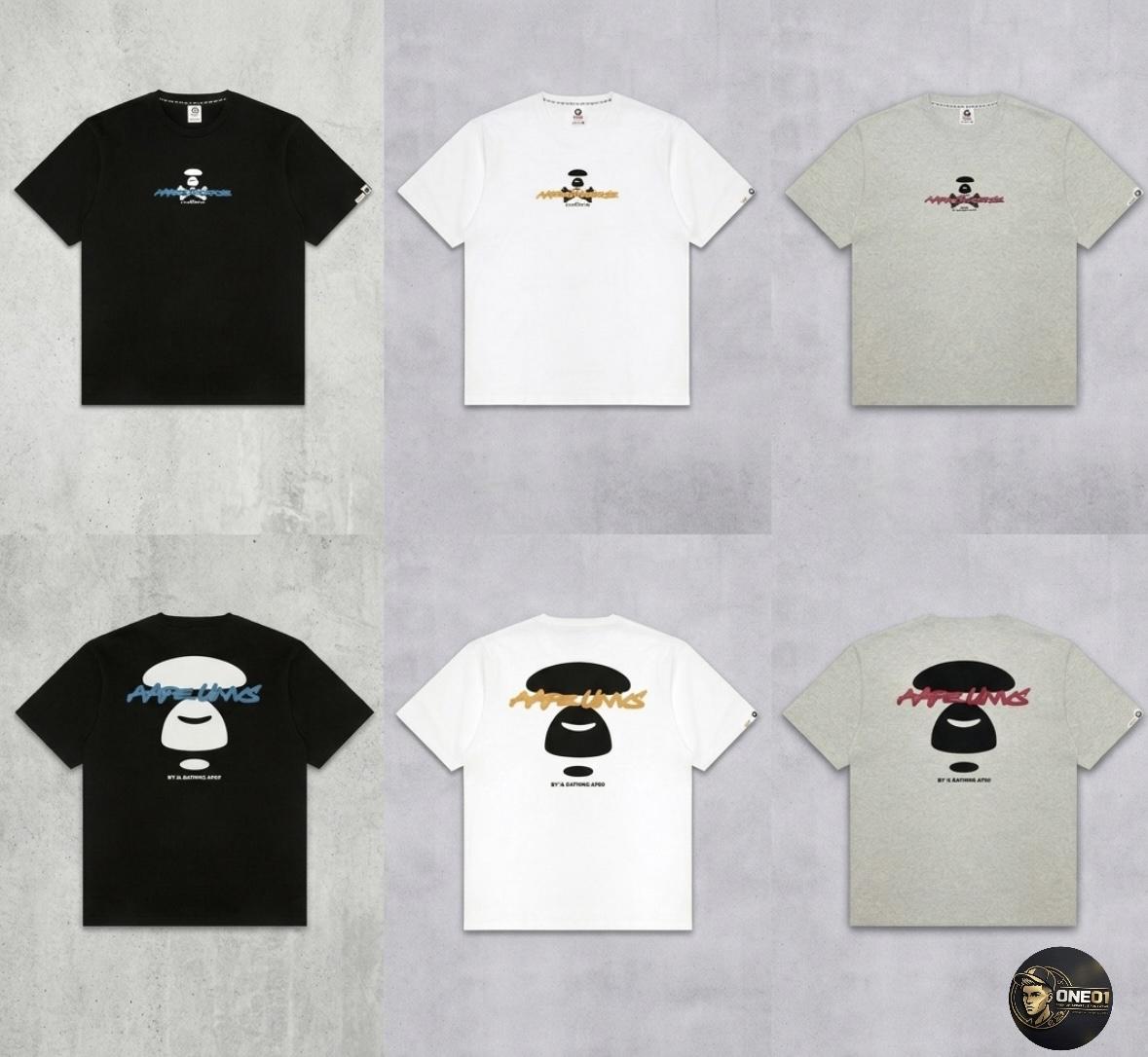 AAPE 26ss 猿人文字短袖 🎨黑/白/灰